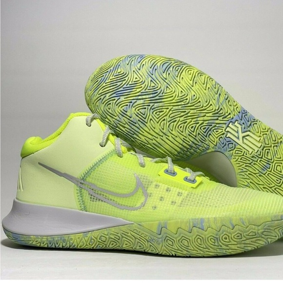 Nike Kyrie 4 Flytrap Mid Barely Volt Green Dayglow Classic Bold sneakers sz 8,5 - Picture 2 of 10